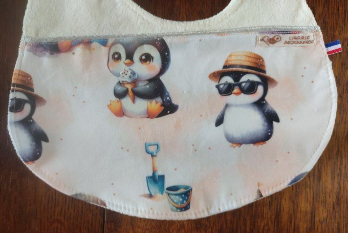 Bavoirs  pinguin personnalisable