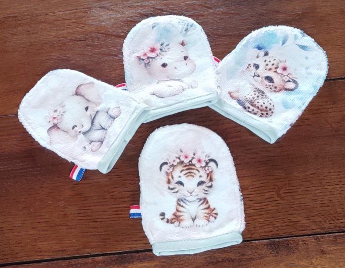 Lot de 4 Débarbouillettes