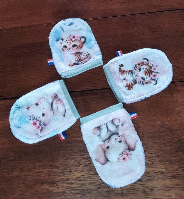Lot de 4 Débarbouillettes