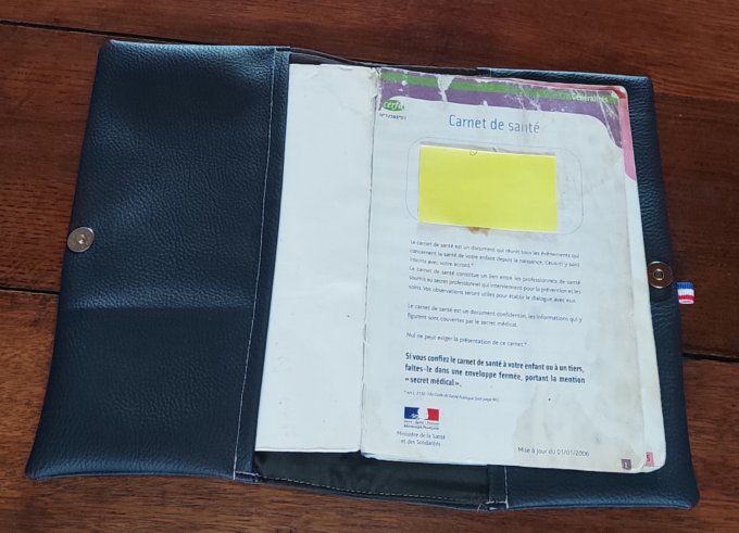 Protège carnet de santé